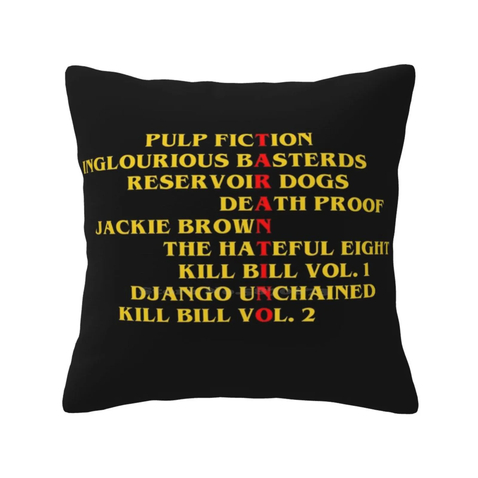 Quentin Tarantino Films Fashion Sofa Throw Pillow Cover Pillowcase Quentin Tarantino Directores Cinema Pulp Fiction Films