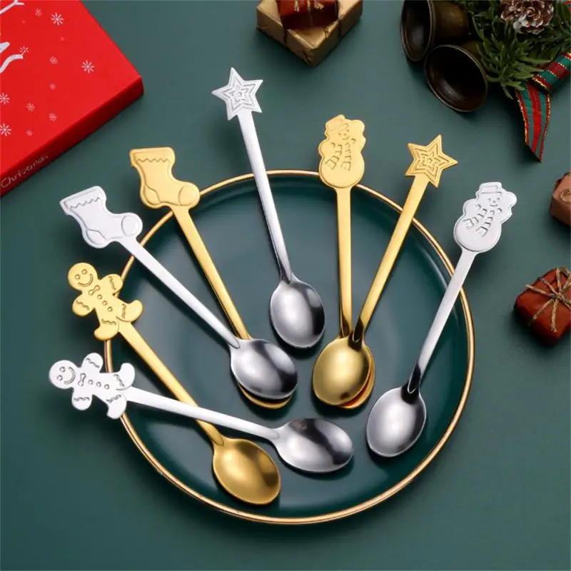 Cartoon Spoon Durable Materials The Perfect Gift High Quality Popular Festive Demand Christmas Kitchen Cookware Christmas Gifts