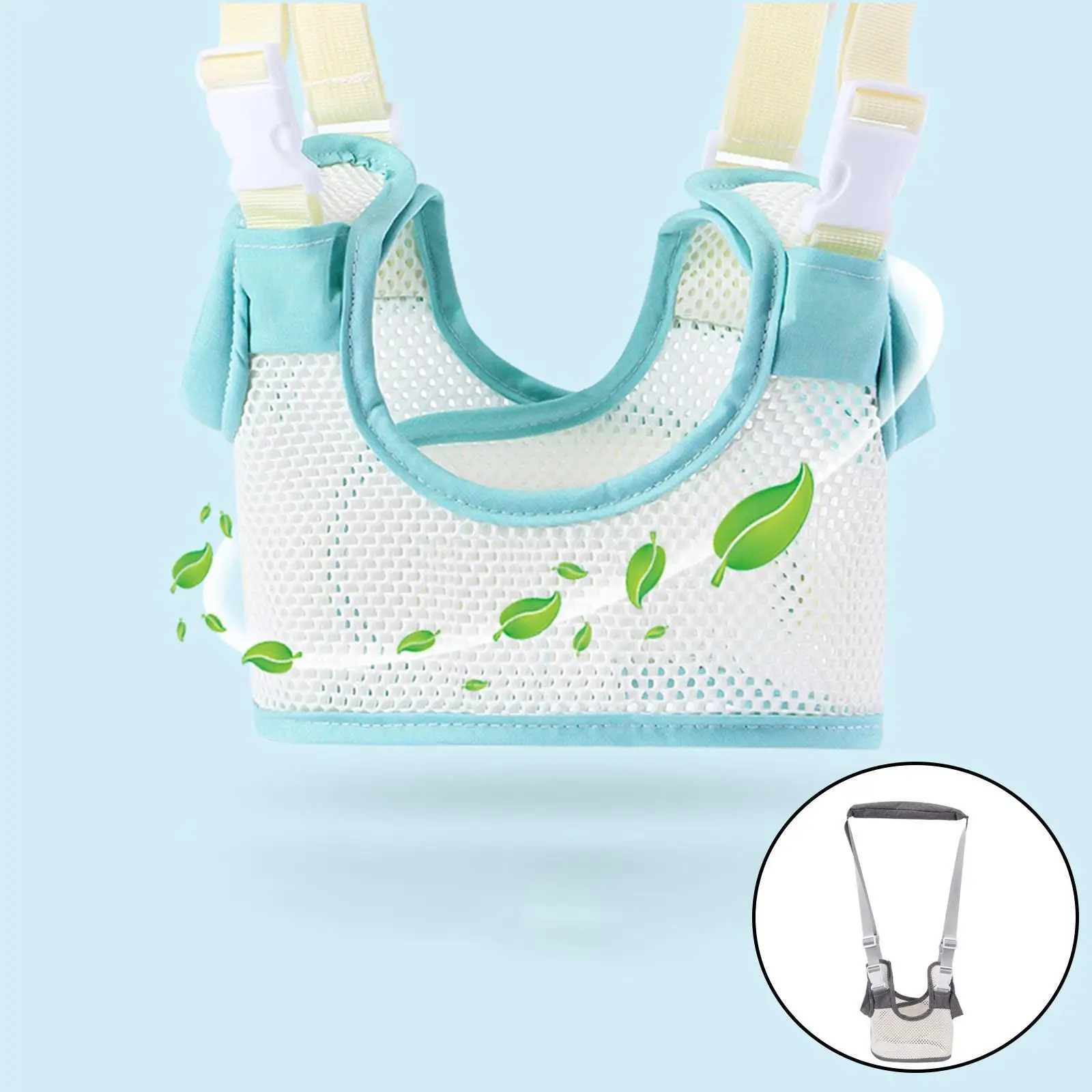 Breathable Baby Walking Harness Handheld Kids Toddler Helper Assistant Adjustable Infant Walker Help Baby Walk Stand up Harness