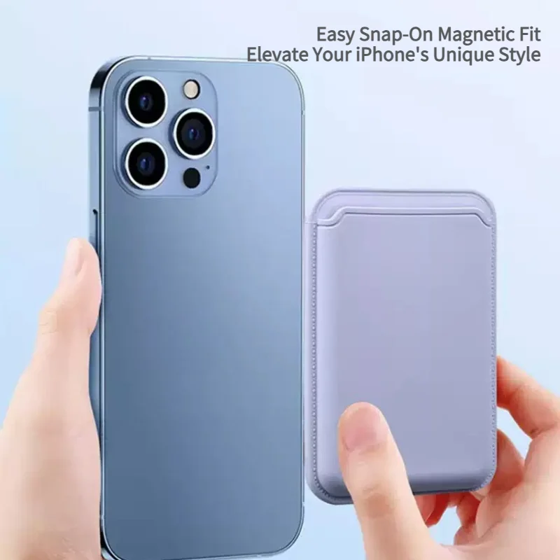 Candy Color Original Flüssigsilikon-Kartenetui für iPhone 17 ProMax 16 14 15 – Starke Magnetkraft für MagSafe Kartenlagerung und Geldbörse – Detail 2