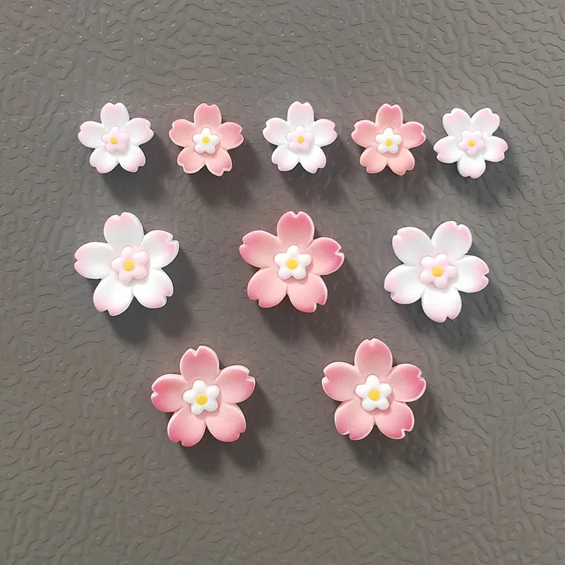 8pcs Pink Color Cherry Blossom Flower Fridge Magnets Sakura Refrigerator Magnets Floral Fridge Accessories Home Decoration