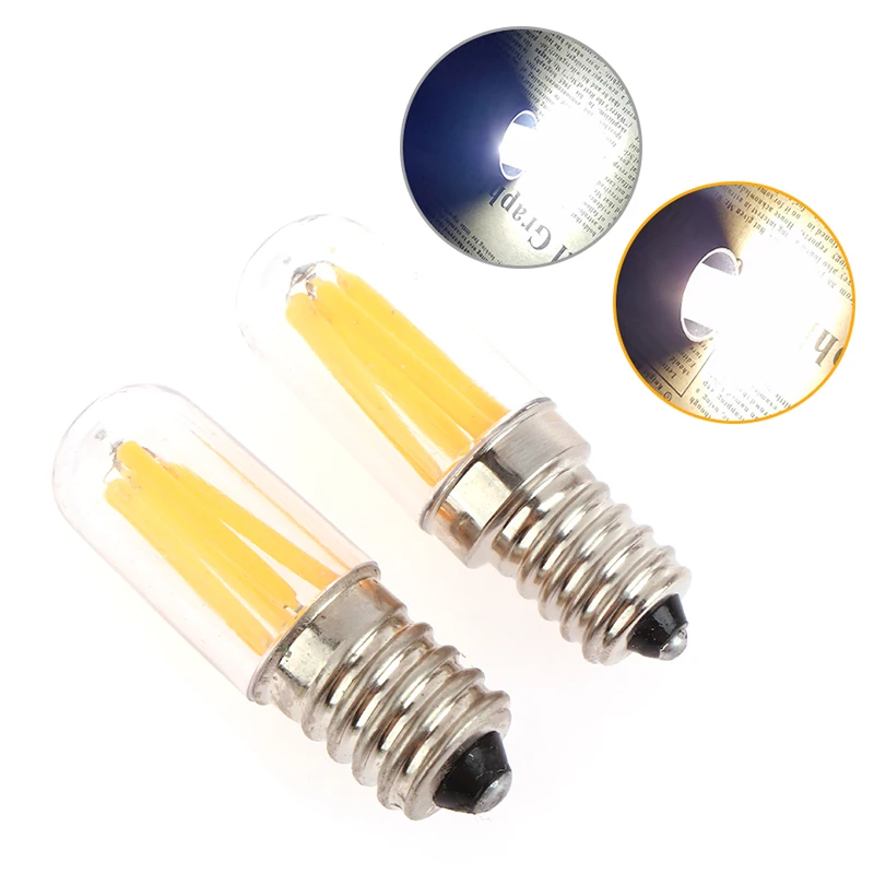 Ampoule LED à Filament 220V E12 E14, 1/3W, Indicateur Lumineux de Réfrigérateur, Accessoires de Réfrigérateur