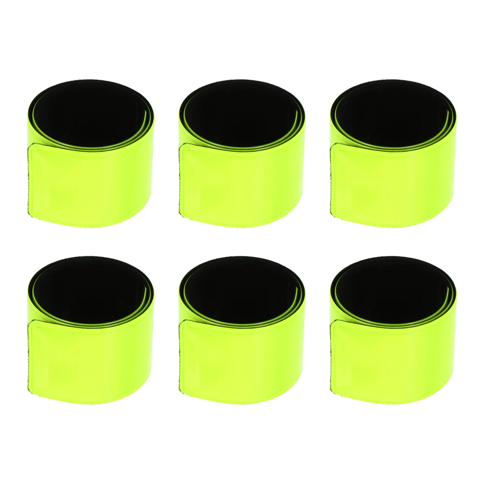 6 Pcs Papa Circle Reflective Armband Wristband Tape Sports Fittings Accessory Pvc Reflector Strip Night Run