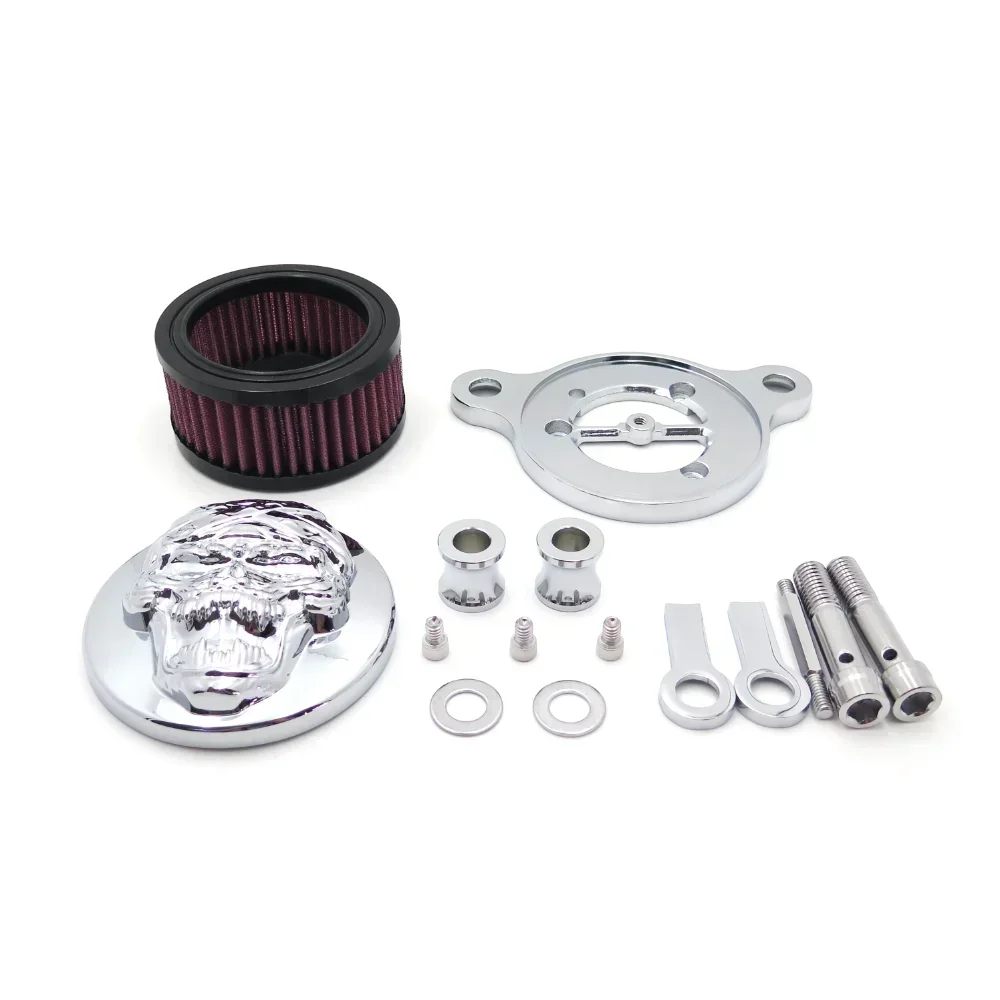 Skull Zombie Air Cleaner Intake Filter System Kit Kit for Harley Sportster XL883 XL1200 1988-2015