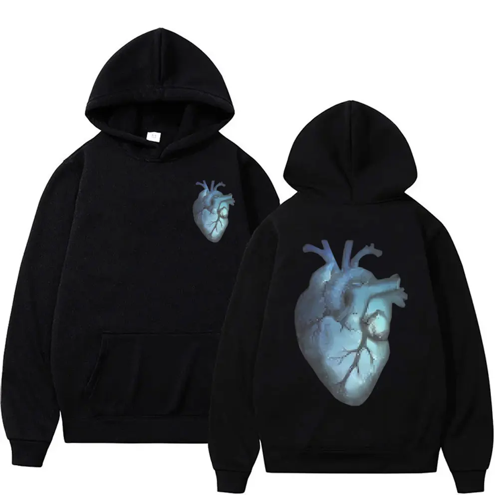 

Le Monde Chico Album Hoodie PNL French Rap Band Sweatshirt QLF Heart Graphic Hoodies Male Vintage Hip Hop Oversized Pullover