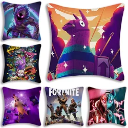 Hot Game Pillow Covers Cartoon Sofa Decorative Home Double-sided Printing Short Plush Cute Cushion Cover F-F-FORTNITES