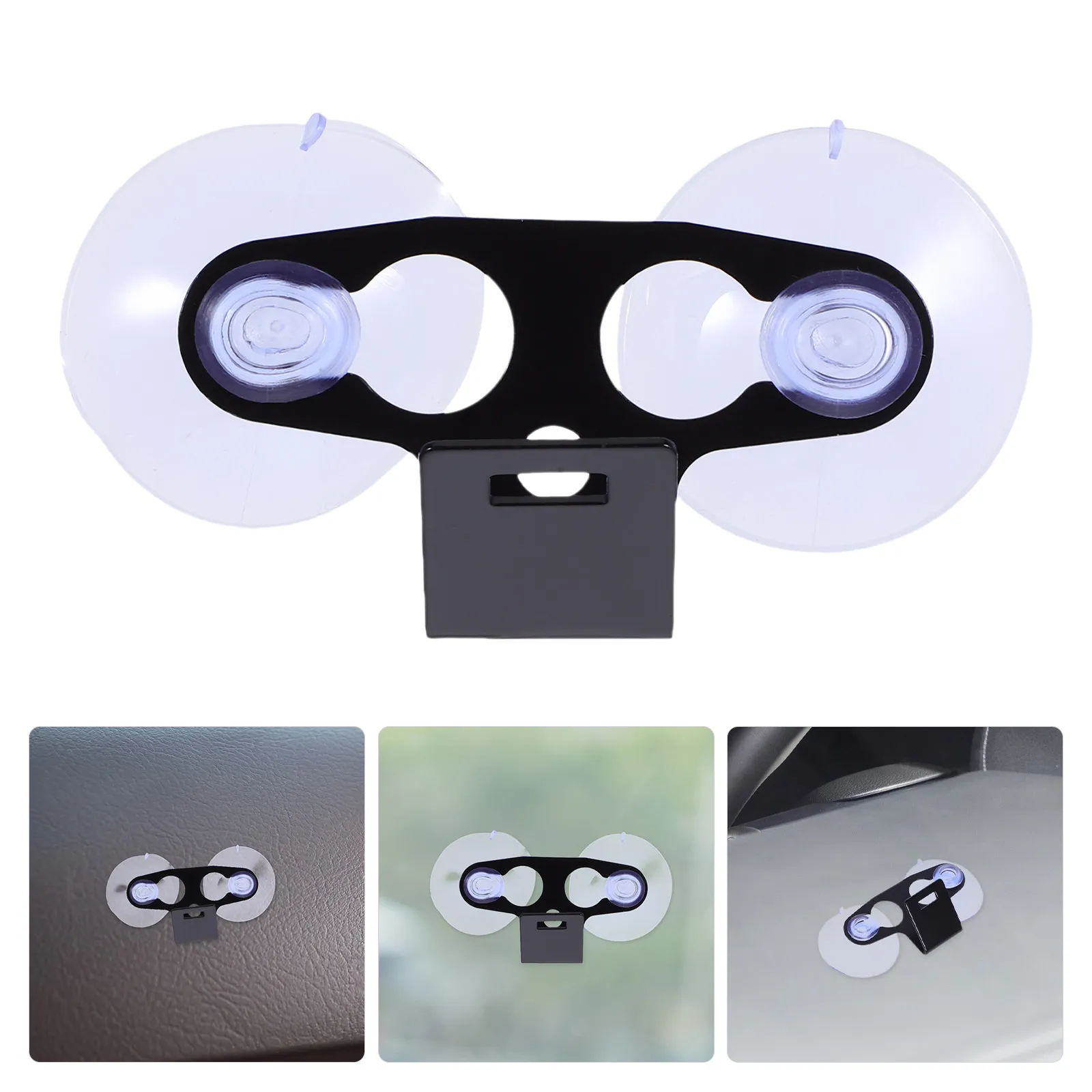 1Set Radar Windshield Suction Mount Adjustable Plastic Cradle Bracket Car Mount for Radar Compatible with Vehicle Navigation