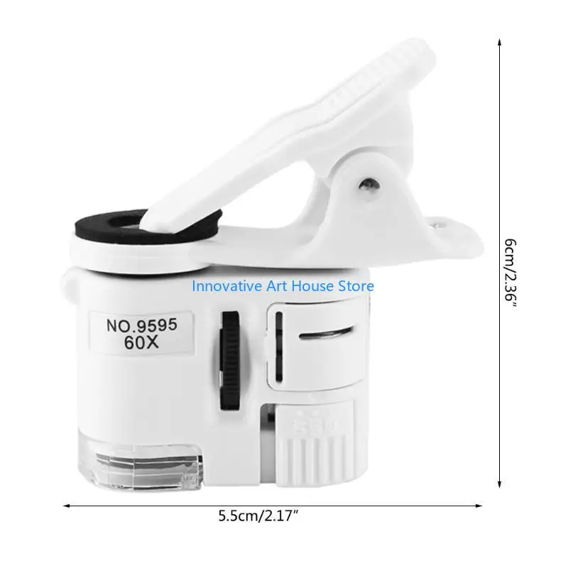 E1PC LED LED Mini Telefone Microscópio Microscópio Lupa LED LED LED LEPE