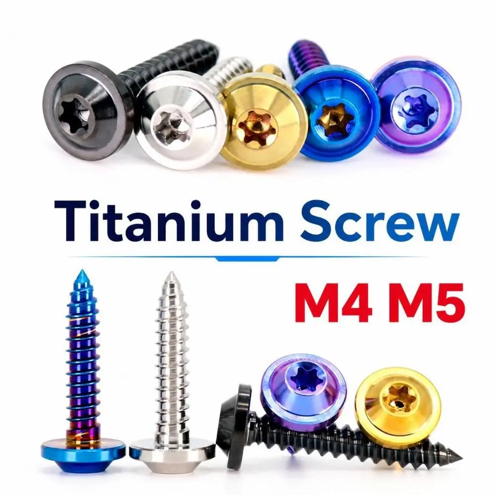 Rust Proof Titanium Self Tapping Screw GR5 Torx Drive Titanium Fastener M4 M5 Fairing Screw