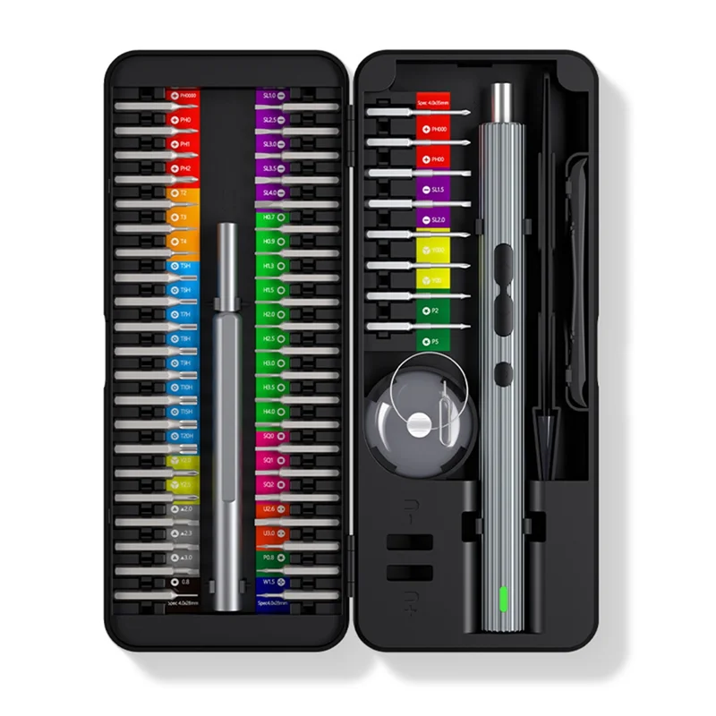 

ABLL-58-In-1 Electric Screwdriver Set Precision Tools Rechargeable Metal Mini Small Kit Wireless For Watch Mobile Cell Phone Rep