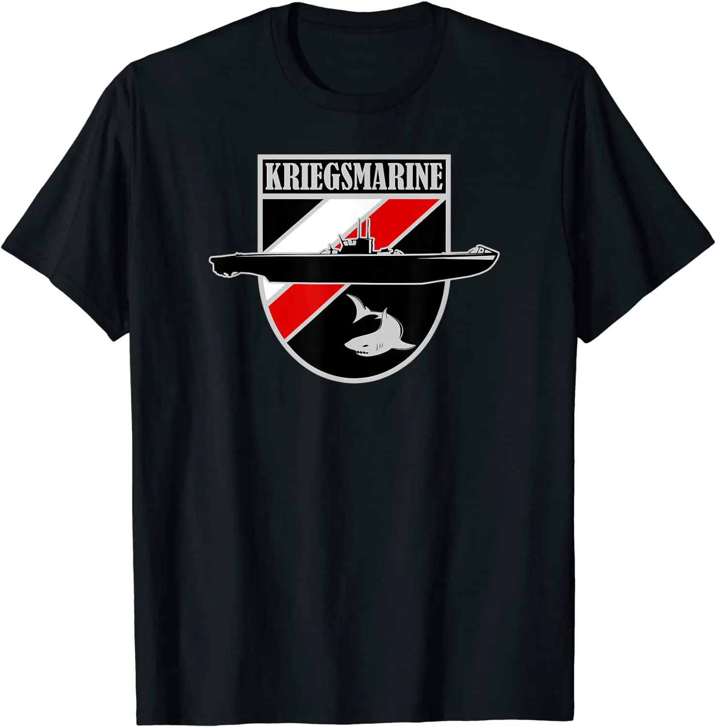 WWII German Naval Kriegsmarine U-boat Submarine Graphic T-Shirt. Premium Cotton Short Sleeve O-Neck Mens T Shirt New S-3XL