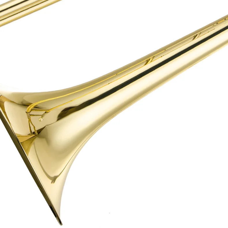 Best Price Trombone Bb Kit Gold Lacquer Tenor Alto Brass Wind Instruments Marching Tubing Trombones