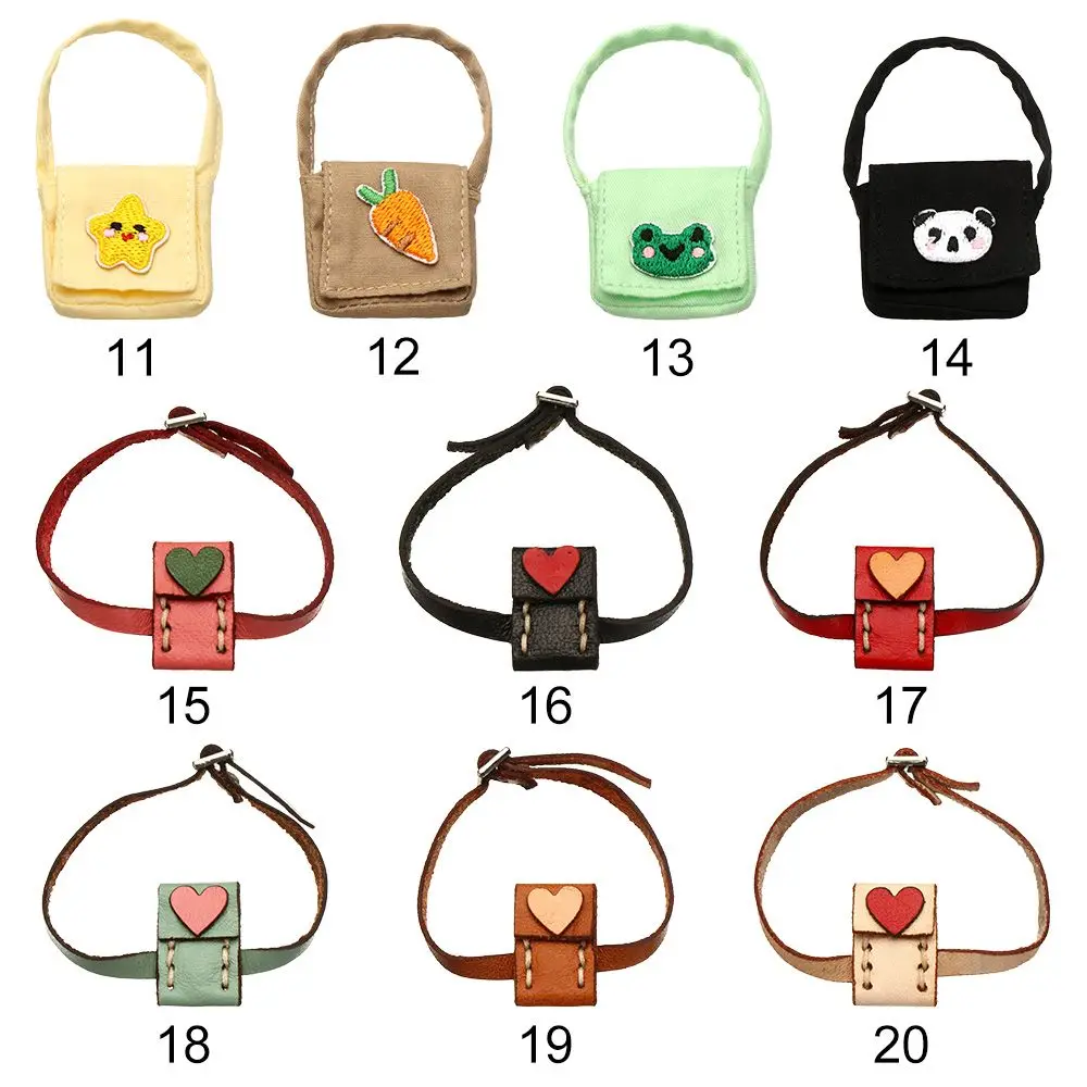 อุปกรณ์เสริมใหม่ 1/6 1/8 1/12 ตุ๊กตาอุปกรณ์เสริมกระเป๋าหนัง PU ตุ๊กตากระเป๋าเป้สะพายหลังเสื้อกั๊กกระเป๋าผ้า