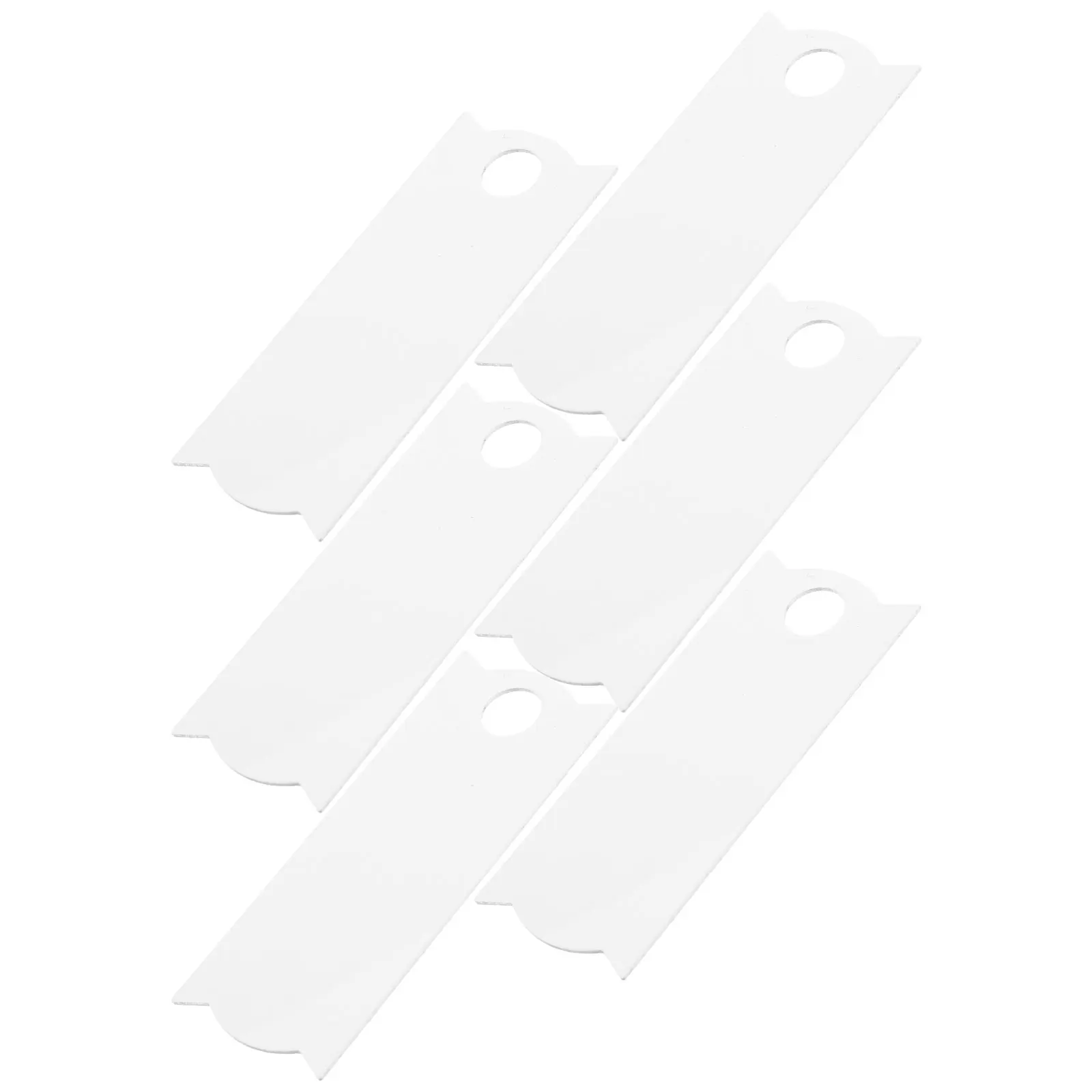 

6pcs Blank Diy Tumbler Name Cards Aluminum Bottle Cap Ornament Decor Unfinished Metal Nameplate For Water Bottle Lid Durable