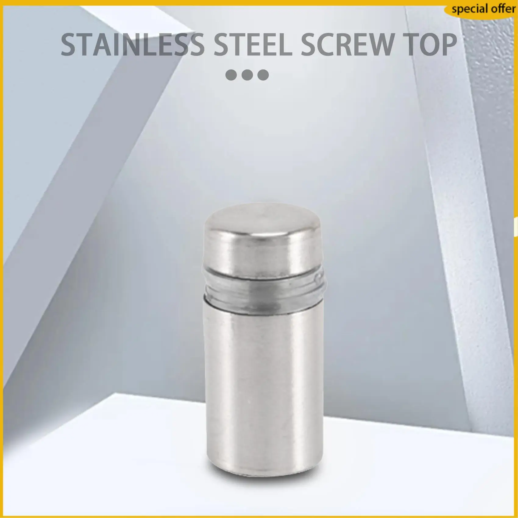 

A50I 30 Pieces 12 X 22Mm Stainless Steel Spacer Glass Holder Sign Mounting