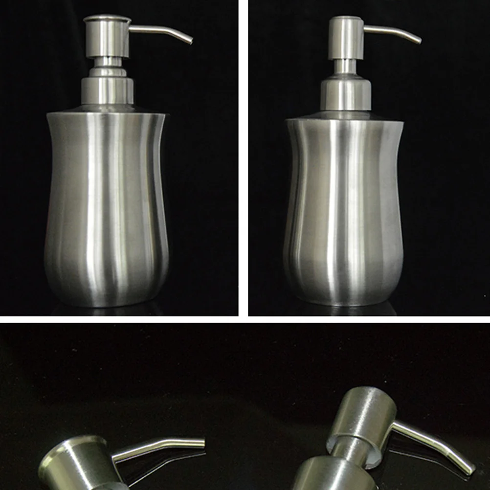 

Stainless Steel Soap Dispenser Empty Pump Bottle for Bathroom Kitchen H Lotion Refillable Modern Design Fits Sinks