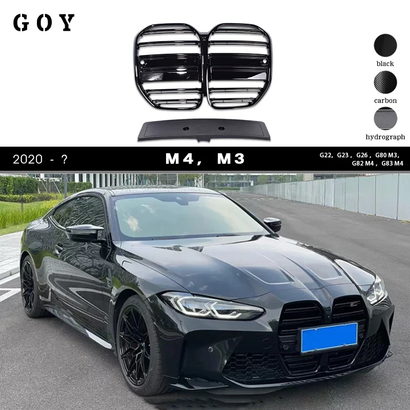 

Black Front Bumper Grille for BMW 4 Series M4 2020 - 2025 2 Door G22 G82 Coupe G23 G83 Convertible i4 4 Door G26 Gran Coupe