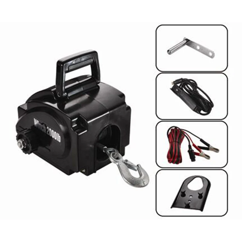 

12V 2000 lbs wireless Electric winch for marine use