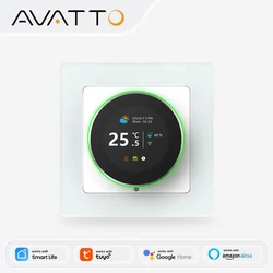 AVATTO WiFi Smart Knob Thermostat，Electric Floor Heating Water/Gas Boiler Temperature Controller For Tuya Google Home, Alexa