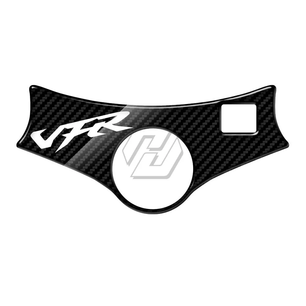 VFR800 Motorcycle Carbon-look Top Triple Clamp Yoke Sticker For VFR800 Up To 2001