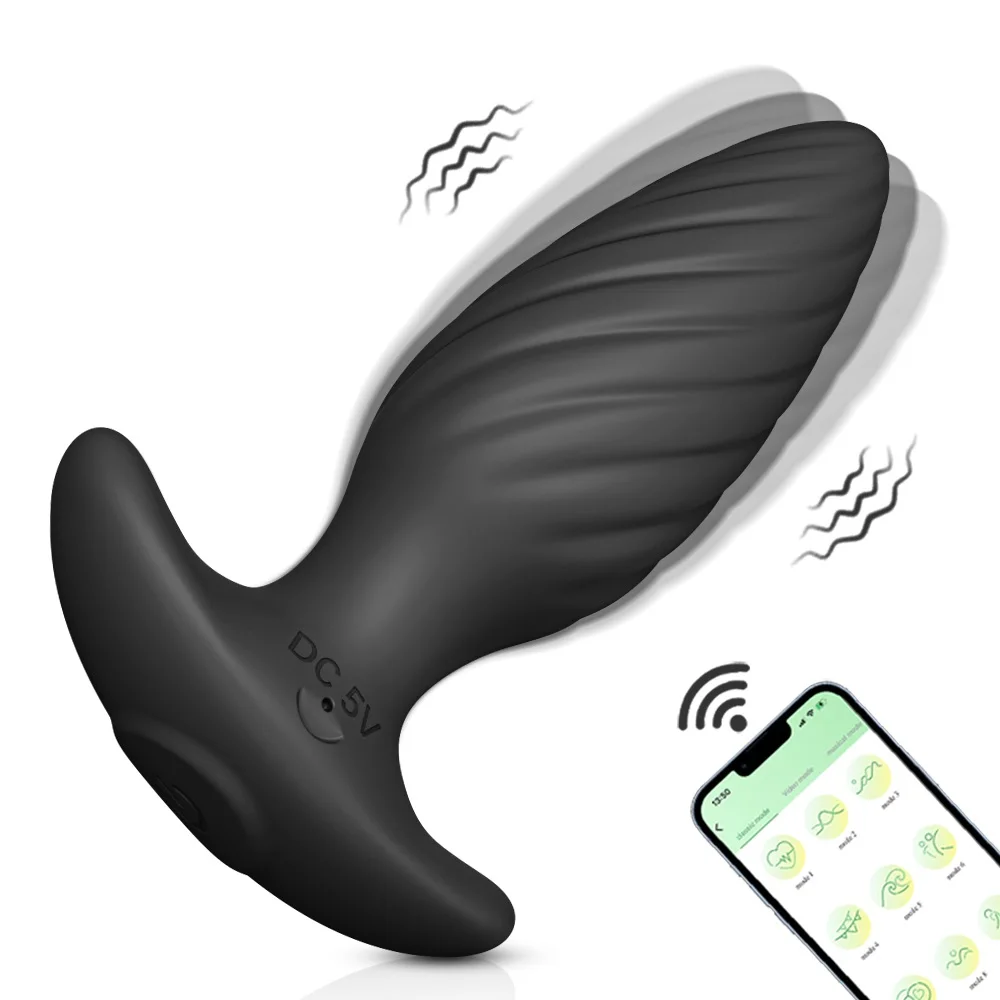 Produtos adultos brinquedo sexual app vibratório butt plug para homens vibrador anal massageador de próstata anal plug masturbador masculino