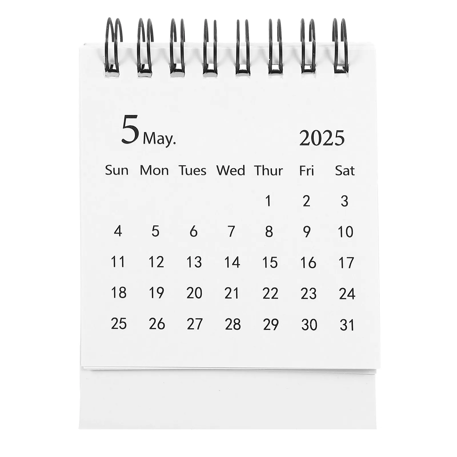 

Mini Desk Calendar 2024-2025 Simple Style Thick Paper Monthly Flip Calendar Desktop Organizer Office Table Planner