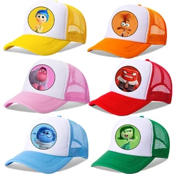 Inside Out 2 Joy Sadness Girls Boys Child Baseball Caps Kids Hip Hop Mesh Hat Cartoon Anime Sunbonnet Shade Caps Gifts
