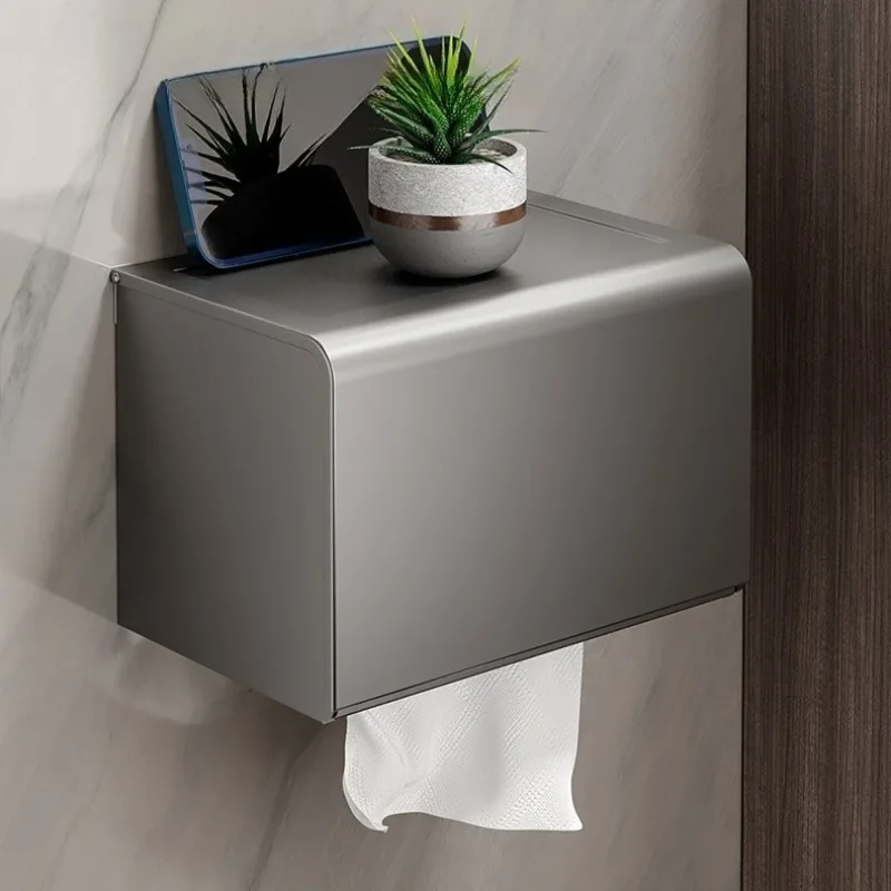 Toilet Storage Paper Holder Bathroom Smooth Waterproof Storage Hanging Simple Tissue Holder Household Bathroom Accessories