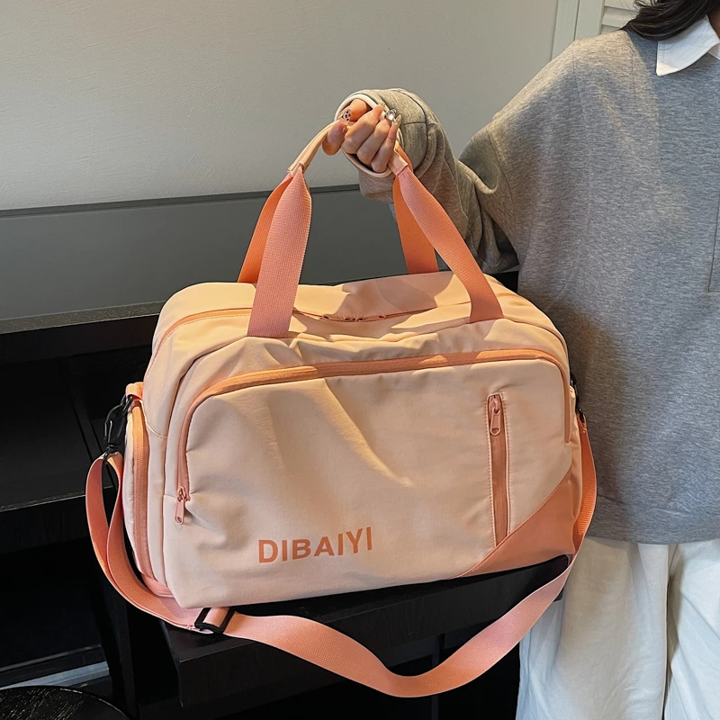 large-capacity-fitness-bag-travel-bag-sports-waterproof-single-shoulder-handbag-short-trip-crossbody-bag-with-shoe-compartment