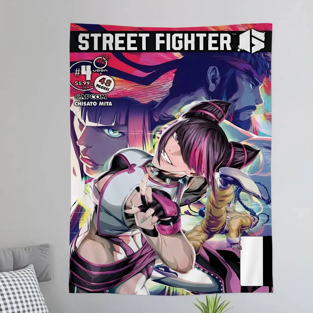 Game S-Street Fighter J-Juri Hanging Bohemian Tapestry Indian Buddha Wall Decoration Witchcraft Bohemian Hippie Cheap Wall