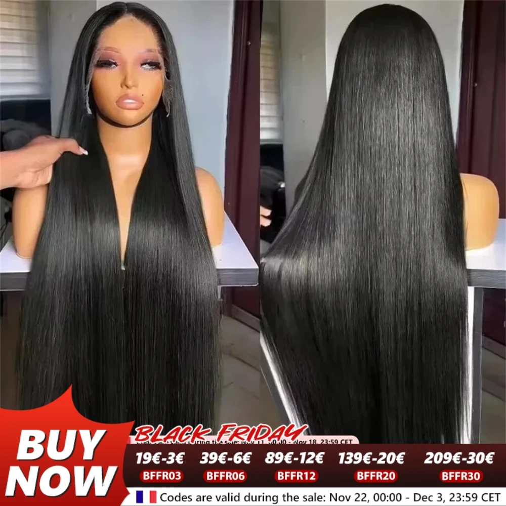 13x4 Bone Straight Transparent Lace Human Hair Wigs Pre Plucked Bleached Knots 7x5 Natural Hair Line Wig Pre Cut Wig Wear And Go