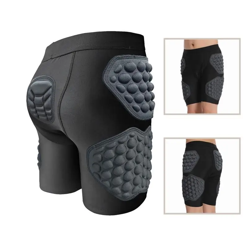 Pantaloncini da moto Protezione per l\'anca da pattinaggio MTB Motocross Imbottitura per l\'anca Pantaloncini a compressione Pantaloni per l\'anca con