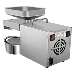 610W Stainless Steel Oil Press Machine Flaxseed Sesame Peanut Oil Press 110V/220V Household Electric Oil Press (T6W)