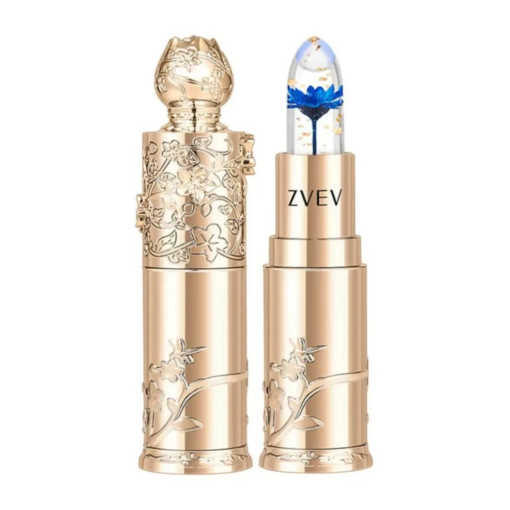 Dry Flower Clear Lip Balm Temperature Change Long-lasting Moisture Waterproof Jelly Lip Balm Light Lipstick Lip Care Cosmetics