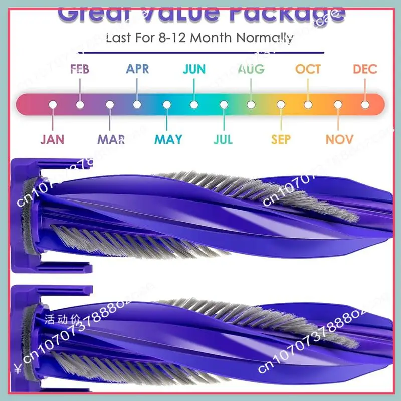 A26P 2 قطعة بكرات فرشاة بديلة لمجموعة ملحقات قطع الغيار Narwal Freo X Ultra