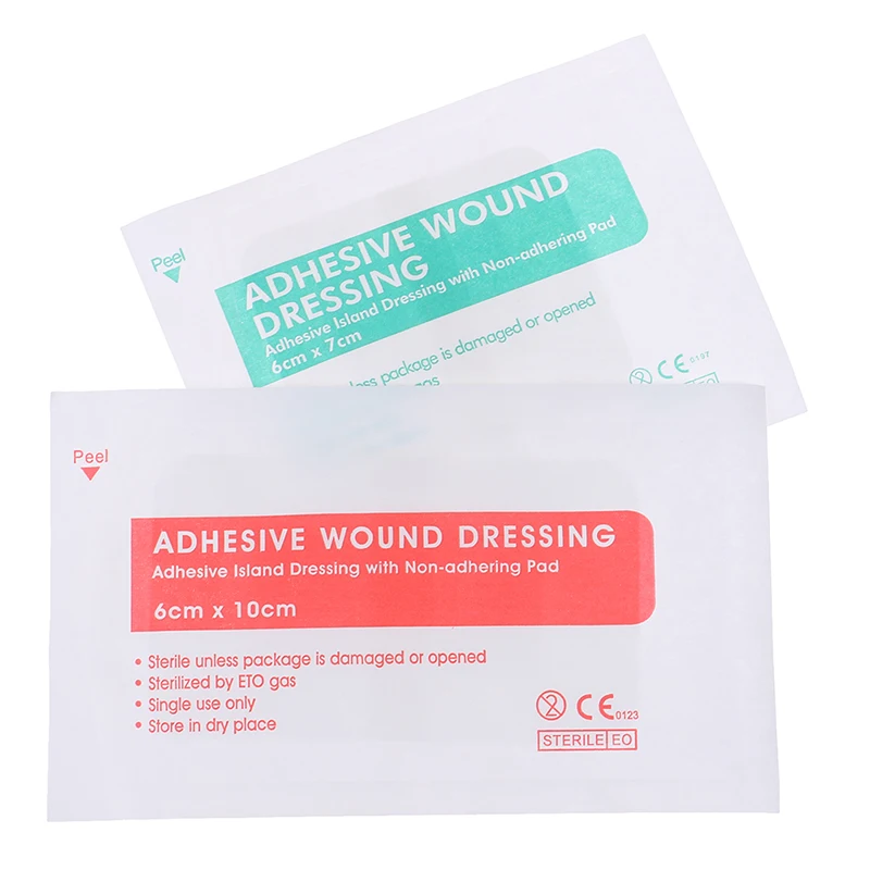 10Pcs Breathable Self-adhesive Wound Dressing Band Large Aid Bandage Hemostasis. view 5