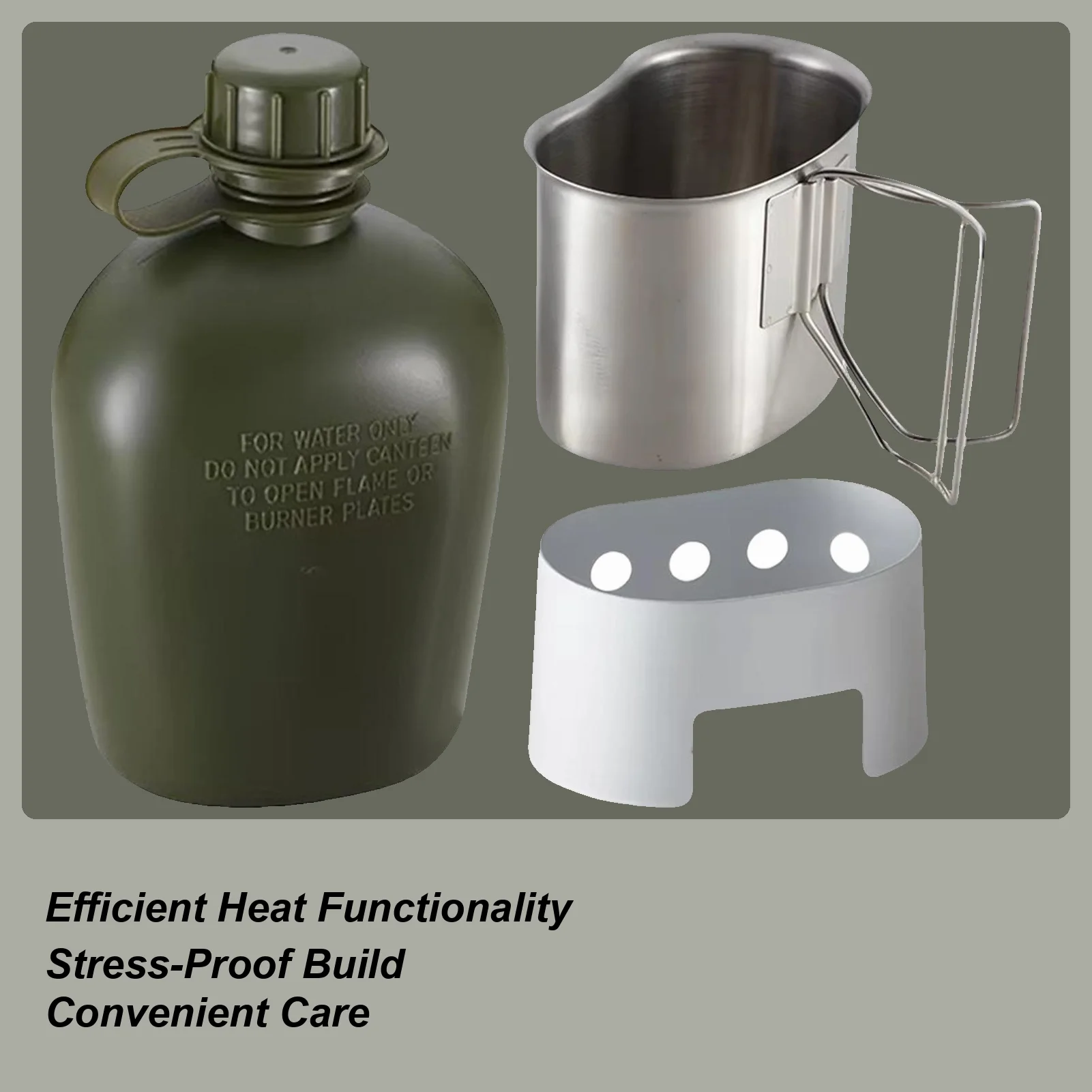 

Camping Kettle For Open Fire Folding Camping Cup Stainless Lightweight Set Stove For Marine Backpacking RV Travel Hiking Home