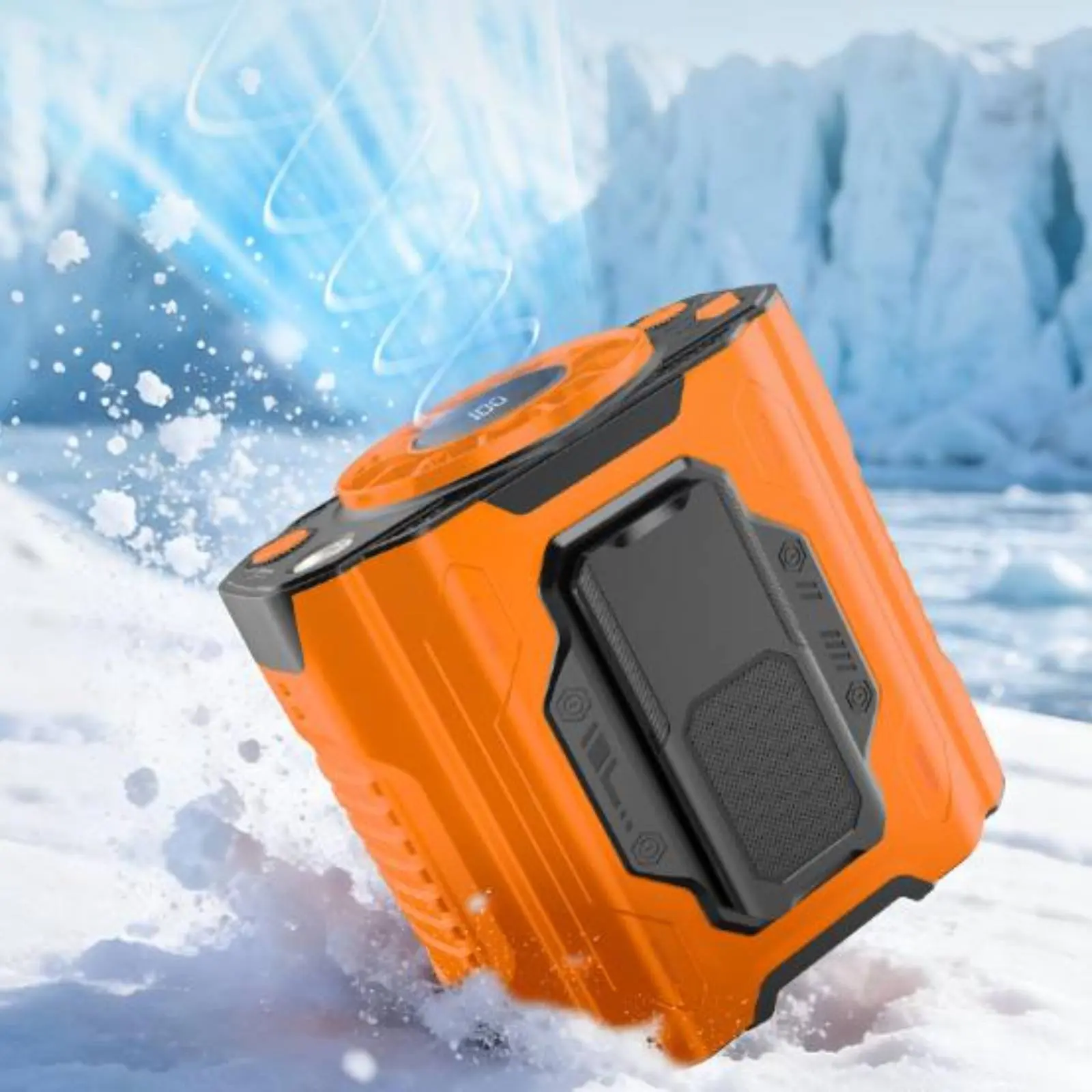 Waist Fan Charging Port Re-Energizable Belt Fan Wearable Air Cooling Device High Speed Individual Appliance Built-in Flashlight
