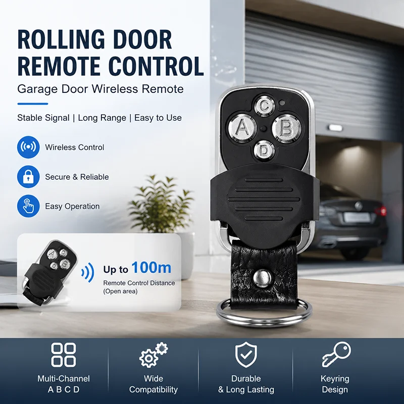 433MHz 4-Button Gate Garage Remote Cloner - Universal Wireless Key Copy Duplicator