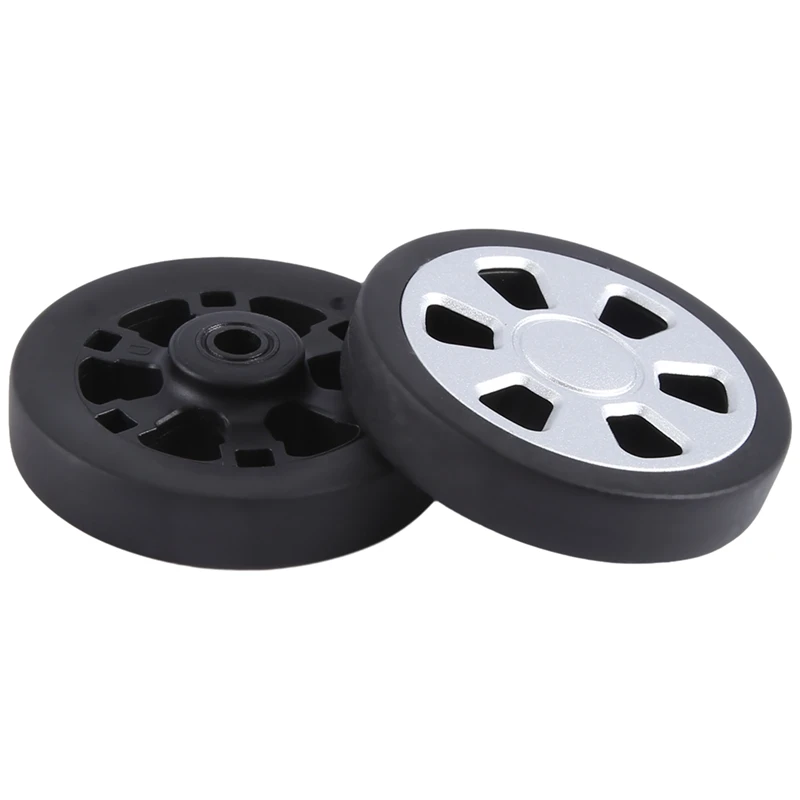 60X13mm Set Of 2 Luggage Suitcase Replacement Wheels Kit PU Swivel Caster Wheels Bearings Repair Set Kit