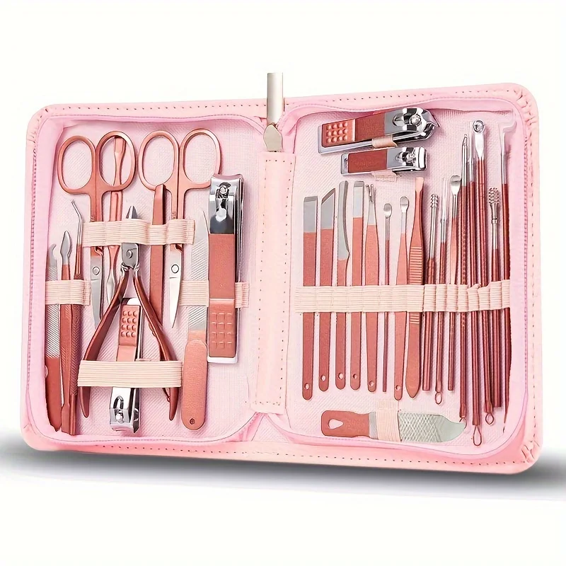 7/30pcs Manicure Set Nail Clipper toenail clippers pedicure tools, Suitable for Travel Manicure Kit Multifunction Nail Tools