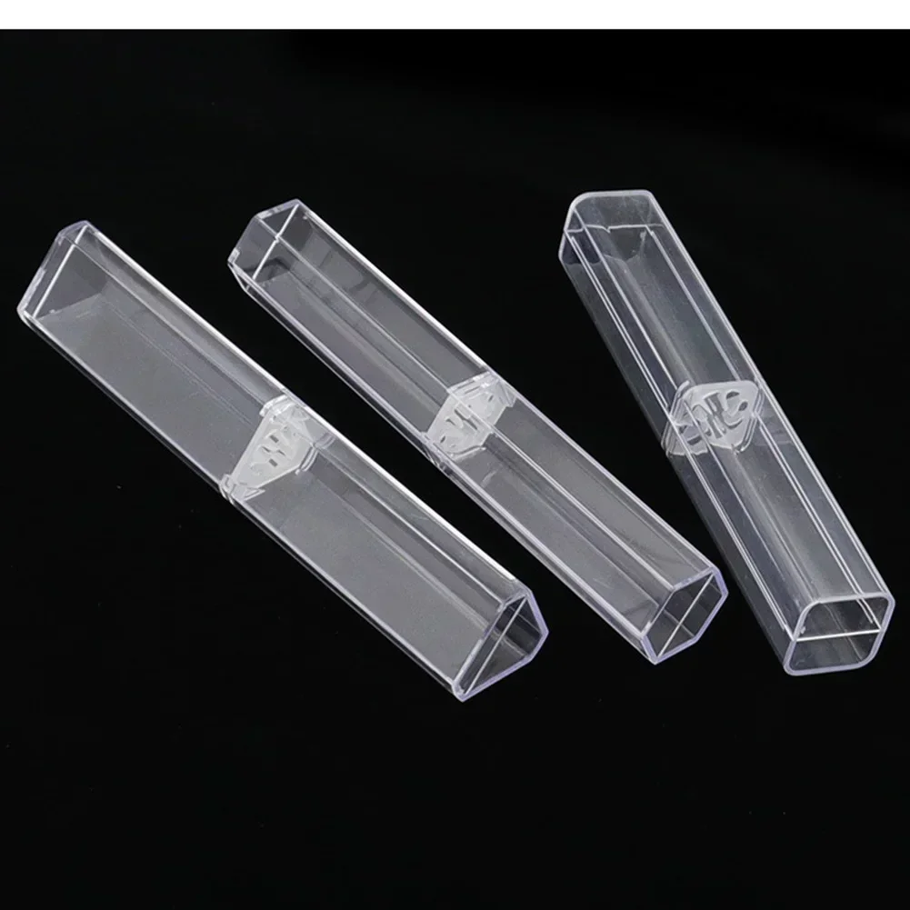 1PC Acrylic Microblading Pen Box Display Storage Plastic Pen Pen Box Gift Box Metal Pen Box Transparent  Pencil Case