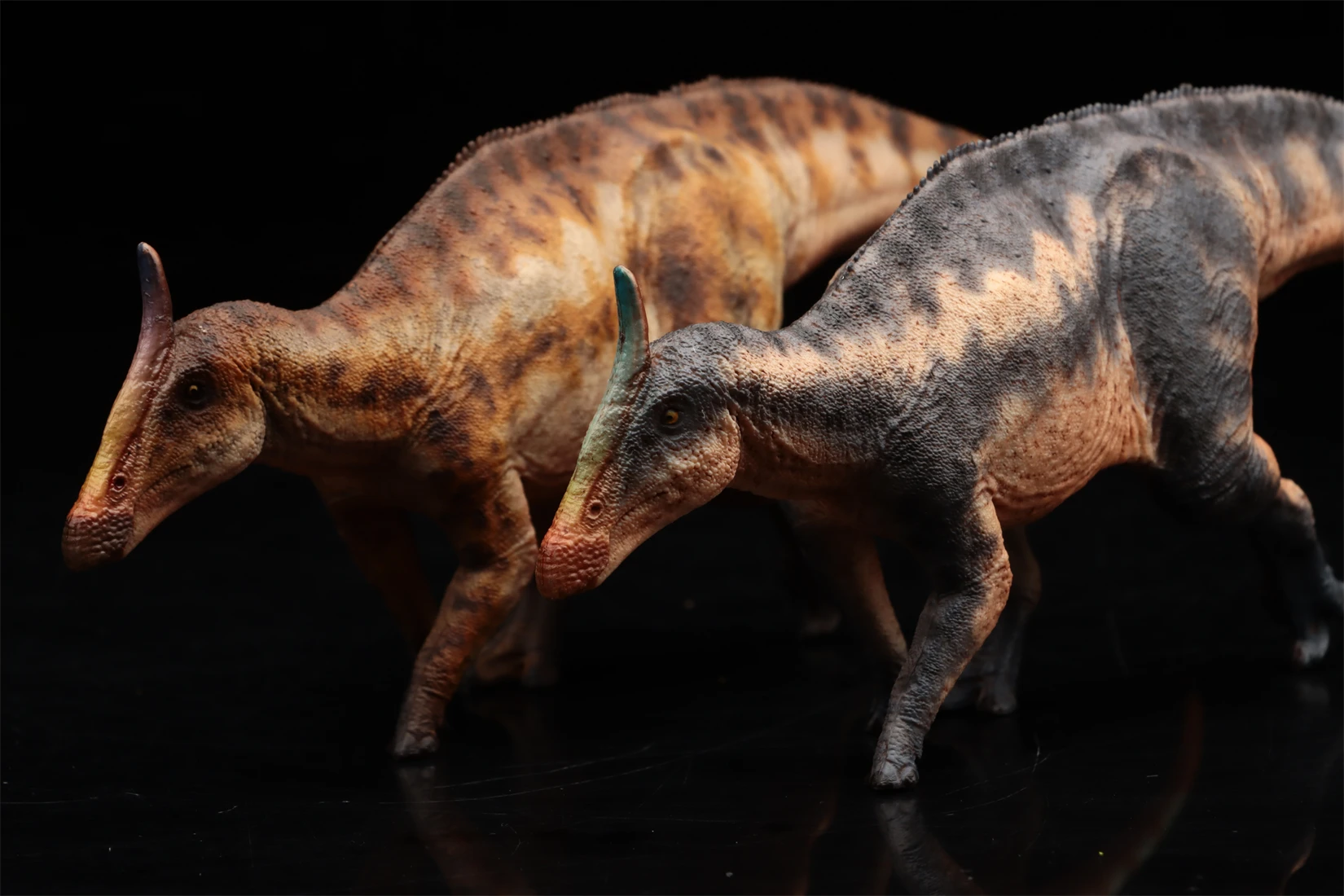 HAOLONGGOOD 1:35 Saurolophus modelo Hadrosauridae dinosaurio Animal figura colección escena decoración regalo de cumpleaños