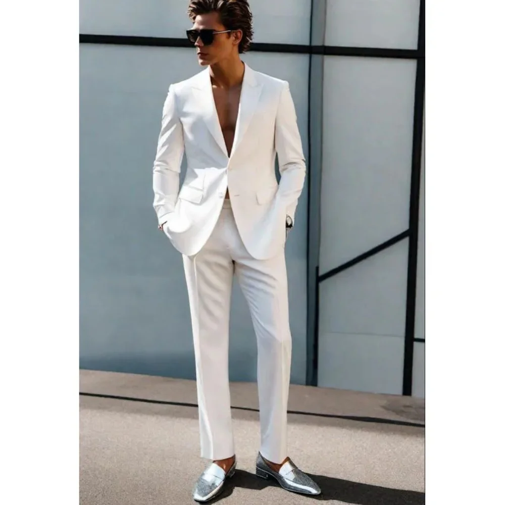 

Blazer for Men Wedding Tuxedo Jacket Pant Fashion Clothes Single Breasted Design Multiple Custom Colors Men's Suit