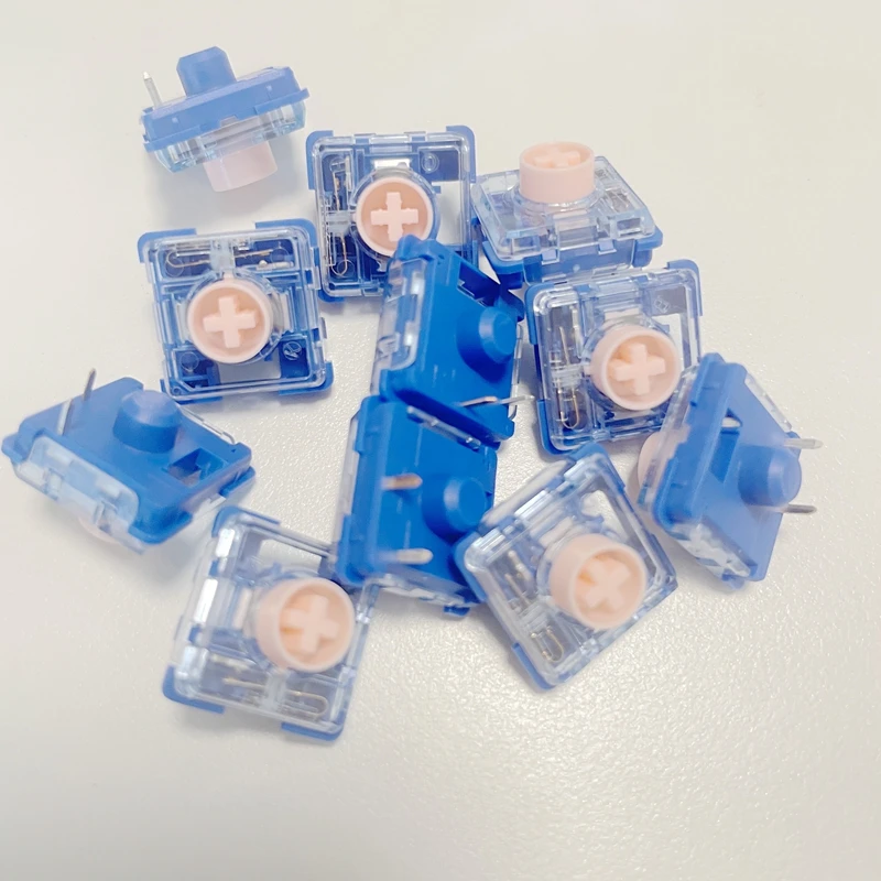 Kailh Low Profile Silent Mechanical Keyboard Switch Deep Sea Islet Pink MINI Linear Applicable to 1353Hitbox MG68 Xiaoshun A75