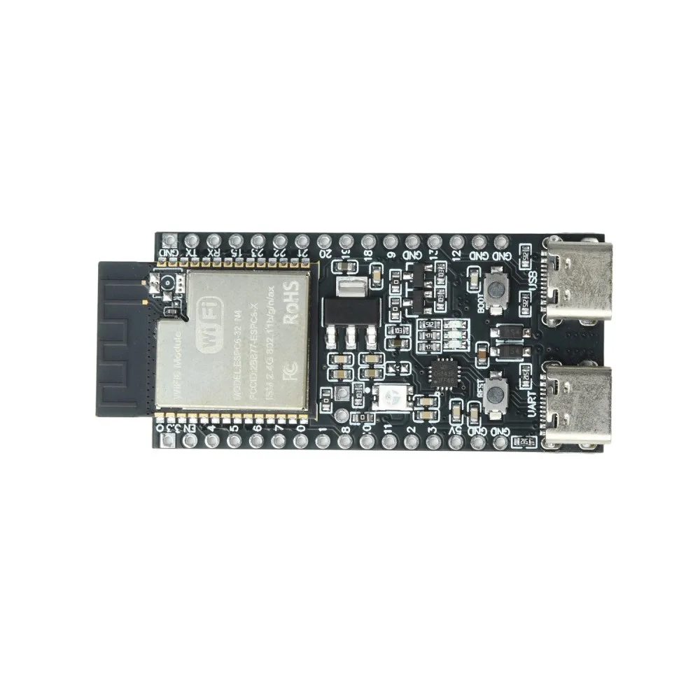 RISC-V 32 Bit MCU Development Board WiFi 6 BLE 5 High Speed Low Power 320KB ROM 512KB SRAM GPIO SPI UART I2C