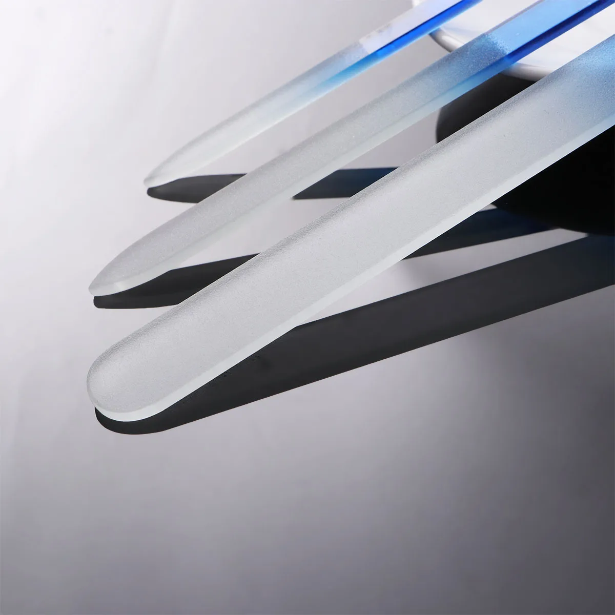 3 قطع من مبرد الأظافر الزجاجي الكريستالي، كتلة صنفرة أظافر مريحة وناعمة لعلاج ما قبل البولندية والتقليم المنزلي