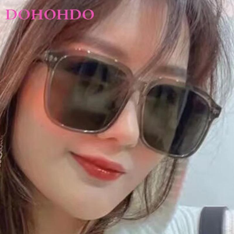 

Vintage Luxury Brand Designer Big Frame Rivets Square Women Sunglasses For Trendy Men Outdoors Driving Travel Sun Glasses UV400