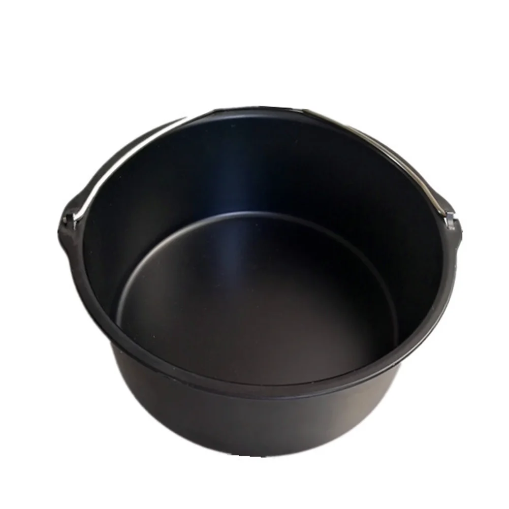 

Cake Air Fryer Liner Frying Pot Accessories Pizza Pan Non Stick Household Black