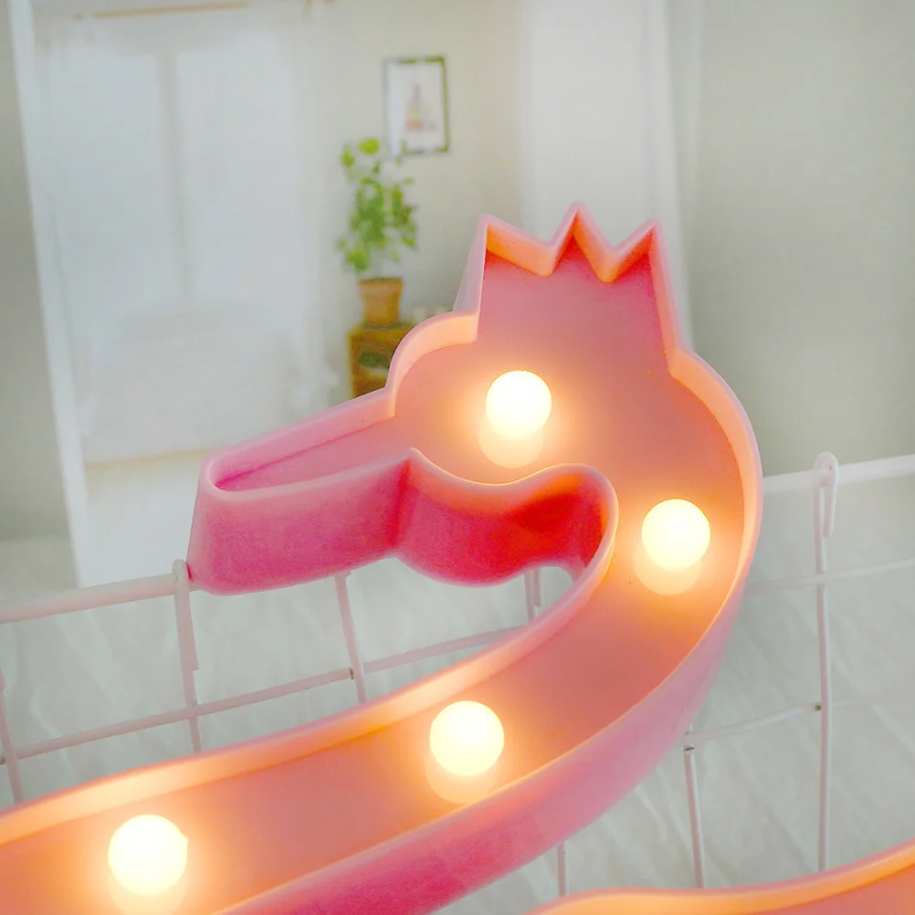 

LED Swan Shape Night Light Pink Warm White Decorative Lamp Bedside Table Light Home Bedroom Kids Room Party Decor